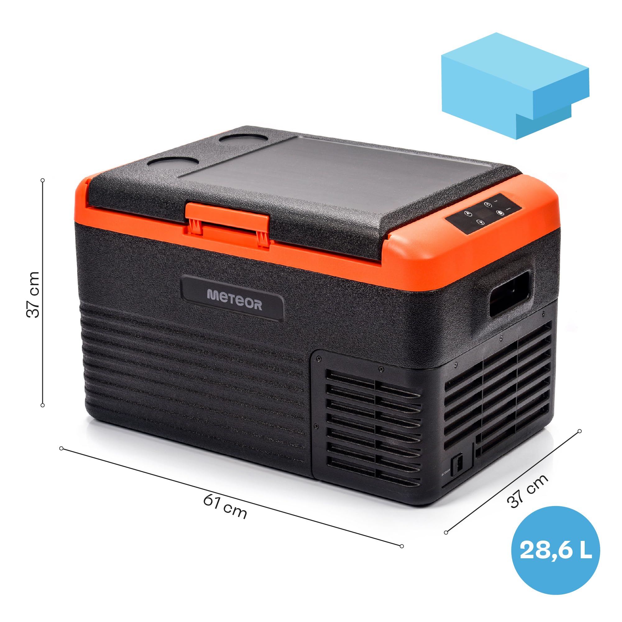 meteor thermoelektrischer Kühlschrank Elektrische Kompressor-Kühlbox 12/24V und 230V für Picknick Auto Boot Camping Isolierung Kühlschrank