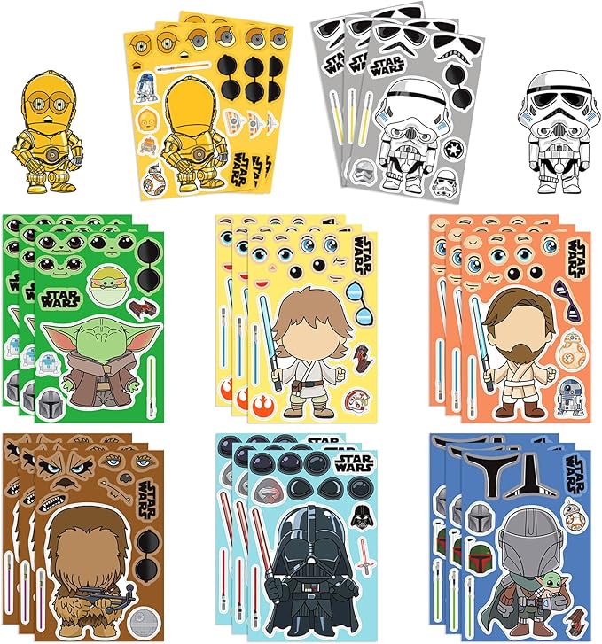 Star Wars Make Your Own Cartoon Stickers
