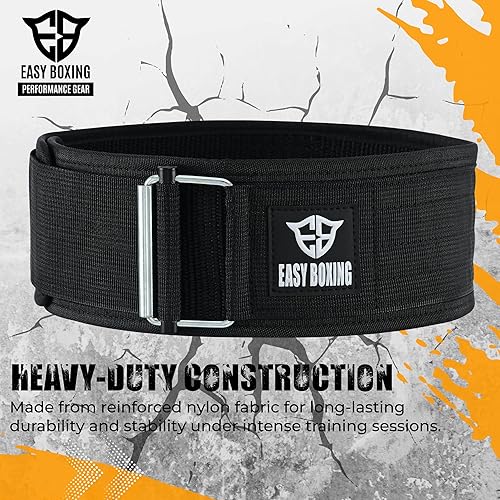 Miniatura 4 de Cinturón de levantamiento de pesas, cuero, 6 pulgadas de ancho, cierre de hebilla, para sentadillas, peso muerto, entrenamiento olímpico,