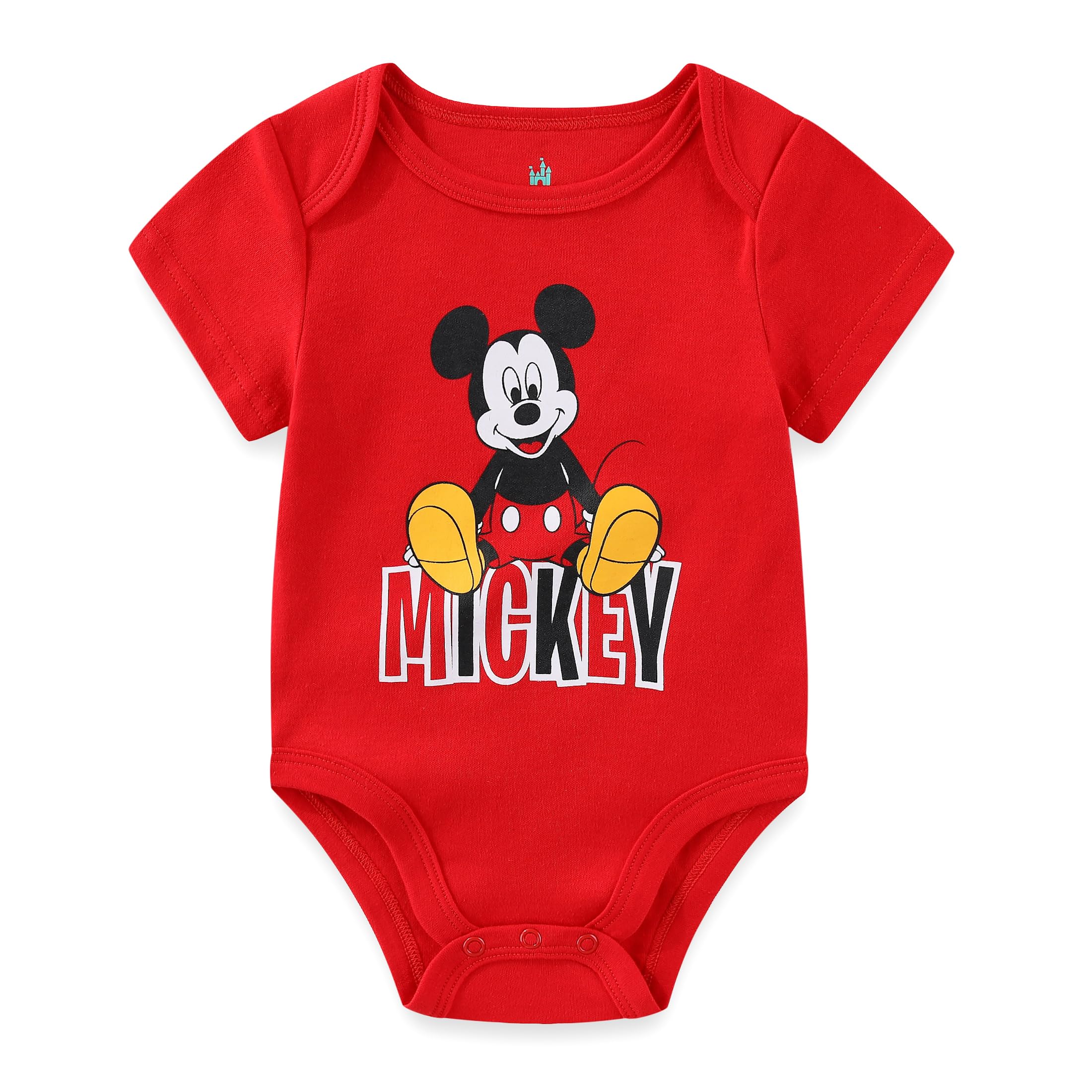 Disney Body a maniche corte da ragazzo, confezione da 5 pezzi, motivo: Topolino