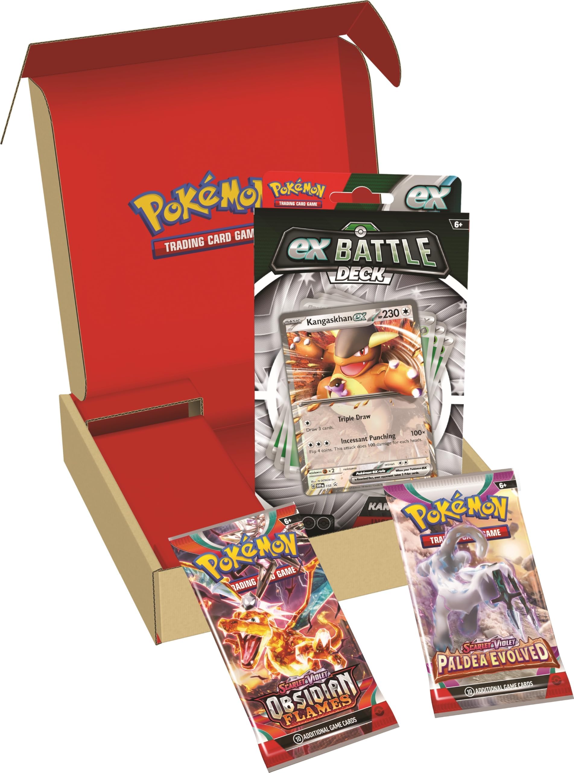 PokémonTCG Kangaskhan ex Battle Deck & 2 Booster Bundle