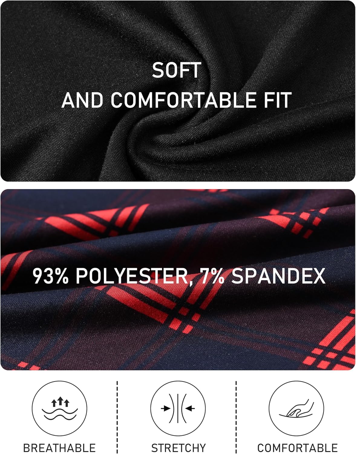 MoFiz Mens Pajamas Set Sleepwear Sleep Shirt and Shorts Pajama Set Lightweight Soft Mens Pjs Lounge Set with Pockets - Image 7