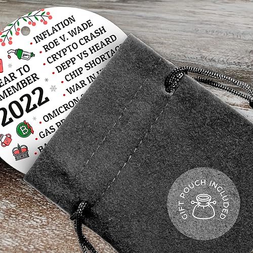 Miniatura 28 de Adorno de Navidad personalizado, foto personalizada con imagen y nombre, decoración del árbol de Navidad, bolsa de terciopelo incluida, adorno