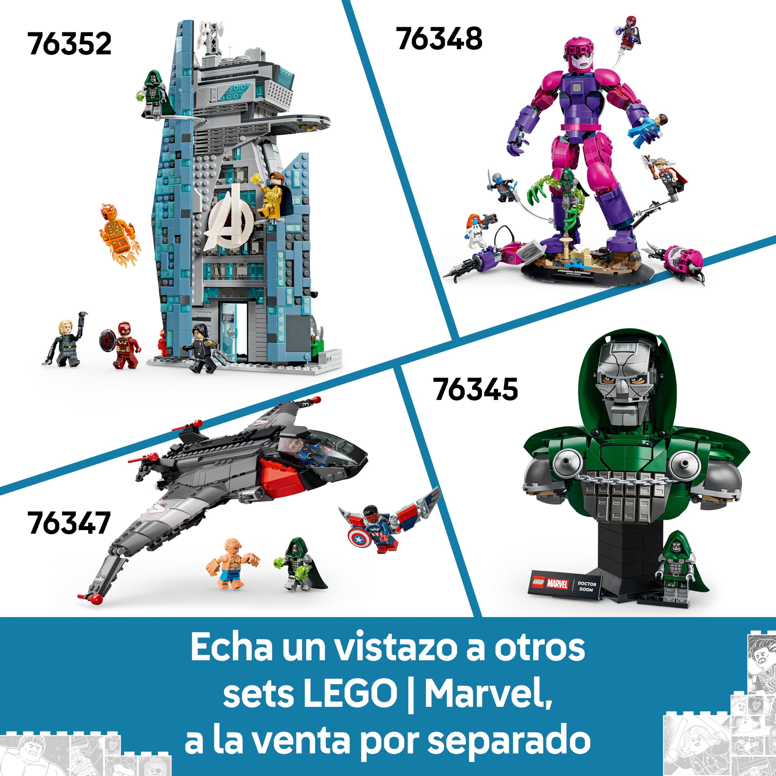 LEGO | Marvel Los 4 Fantásticos: H.E.R.B.I.E. – Figura de Robot de Juguete con Accesorios – Decoración de la Estantería – Regalo de Cumpleaños para Niños de 10+ Años y Fans de los Superhéroes –76339