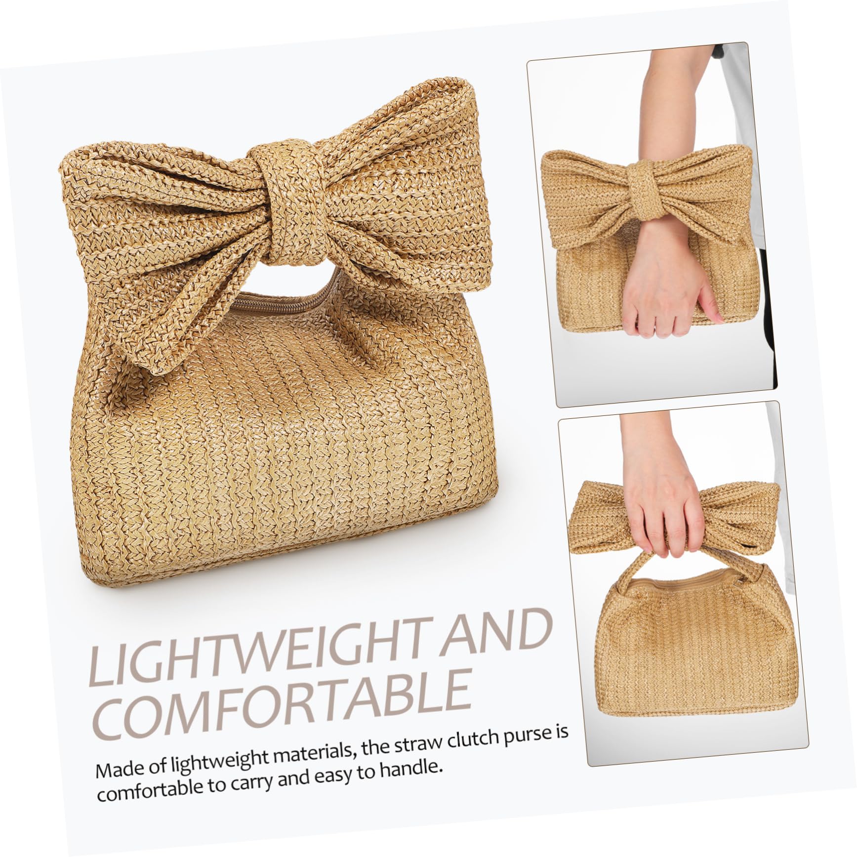 SOIMISS bolso de mano con lazo cartera de mano handbags for women cestas de picnic de sauce bolsa de os de playa para o de para as de playa