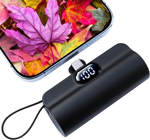 Mini banco de energía, cargador de teléfono de 5500 mAh, cargador portátil con puertos USB-C duales para iPhone17161515 Plus15 pro15 pro Maxteléfono