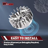 Vista 3 de WOOSTAR Volante de Reemplazo para SYX MOTO 2 Tiempos 47cc 49cc 50cc Bicicleta de Cross Mini Bicicleta de Bolsillo China ATV 4 Ruedas Quad