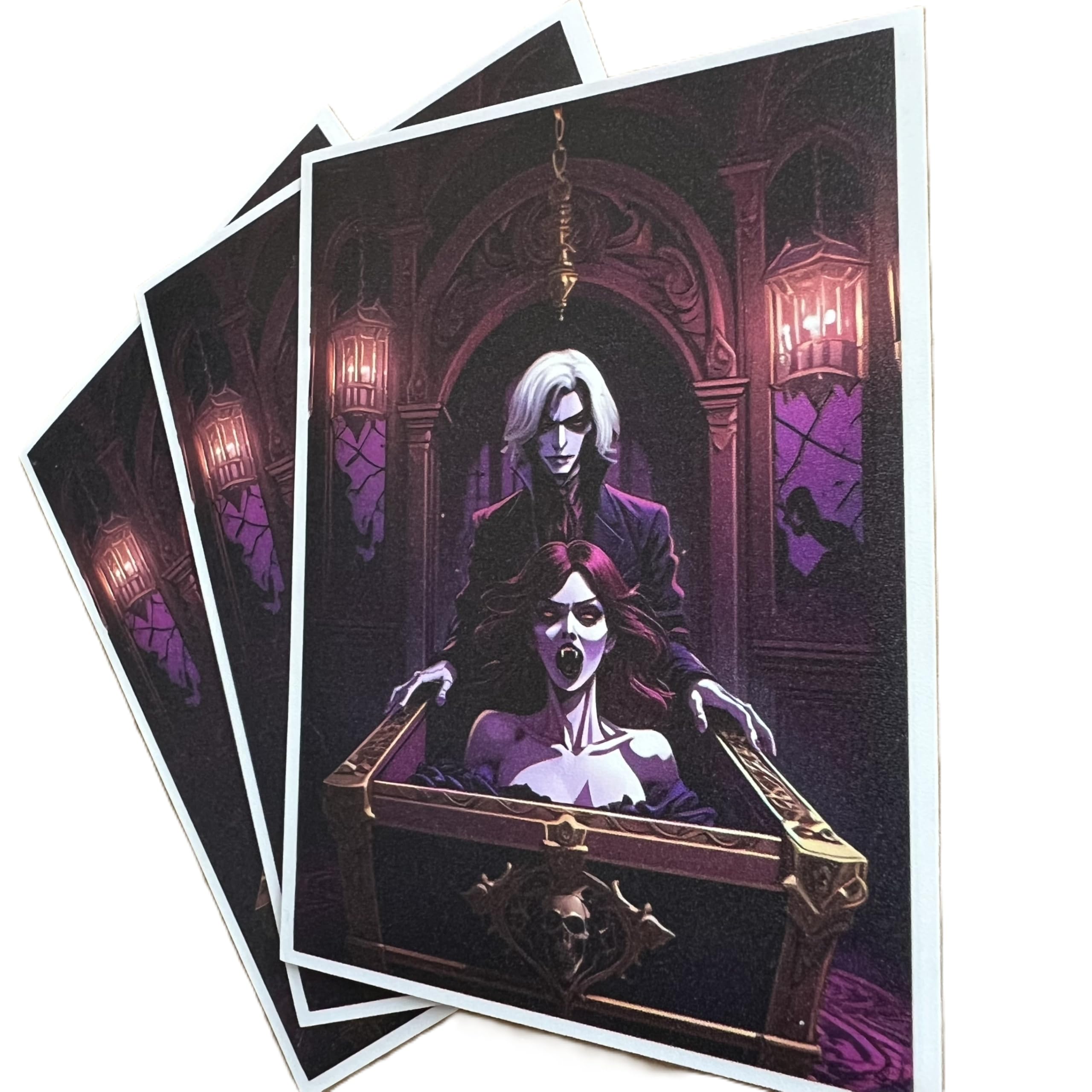 Foxtrot Designs: Awaken Vampire 2025-100CT Matte Art Card Sleeves - Kompatibel mit Magic The Gathering und anderen TCGs & LCGs Schutz für Toploader
