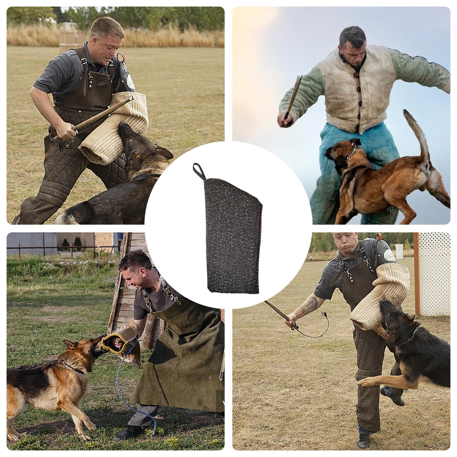 Manga profesional para mordeduras de perro, mangas de entrenamiento para perros, manga de mordida para perros grandes, manga de protección interactiva para perros, manga de brazo de