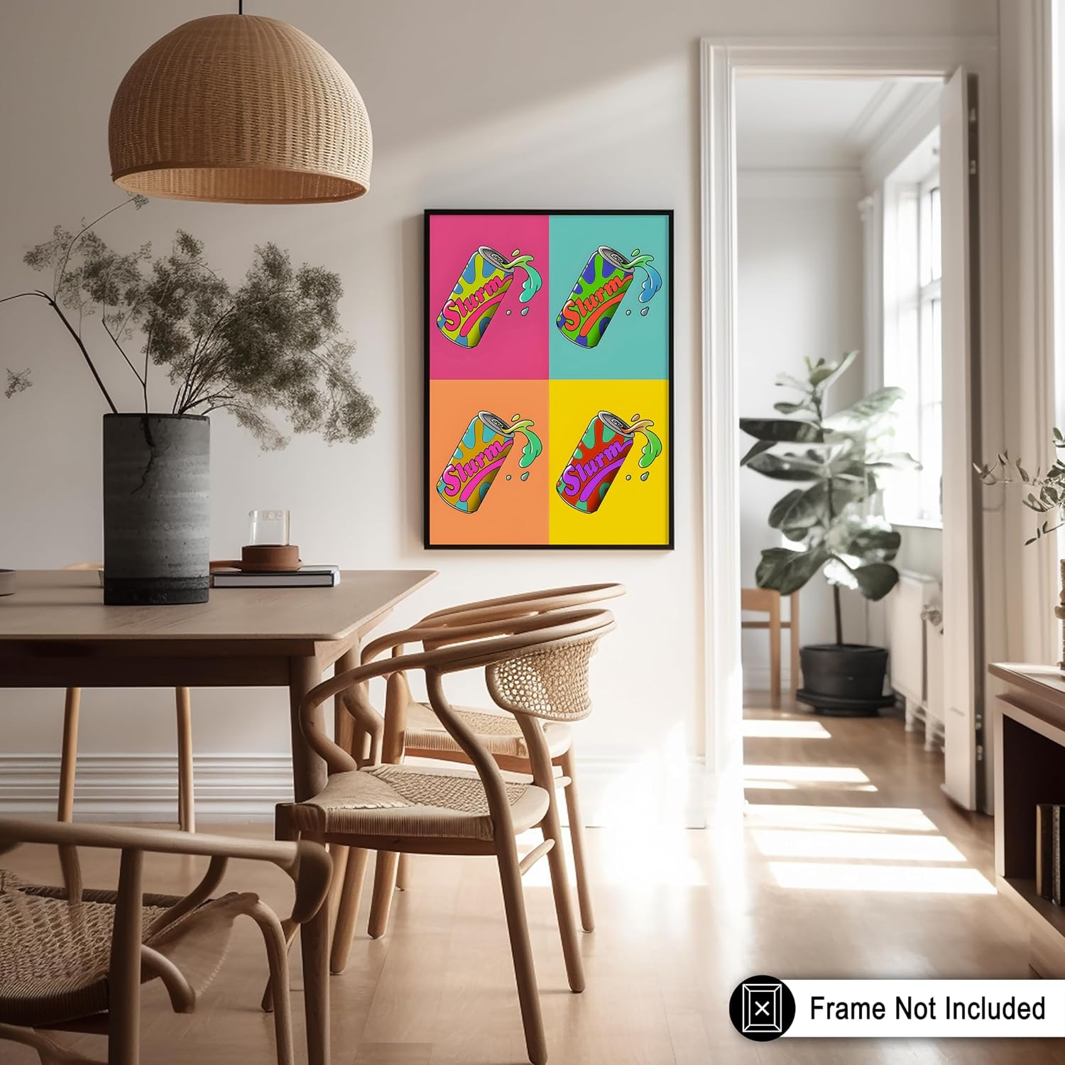 Poster Master Soda Can Poster - Canned Drink Art - Food & Drink Graphic Print - Graffiti Design - Street Illustration - Modern Style - Great Kitchen or Dining Room - 8x10 UNFRAMED Wall Decor