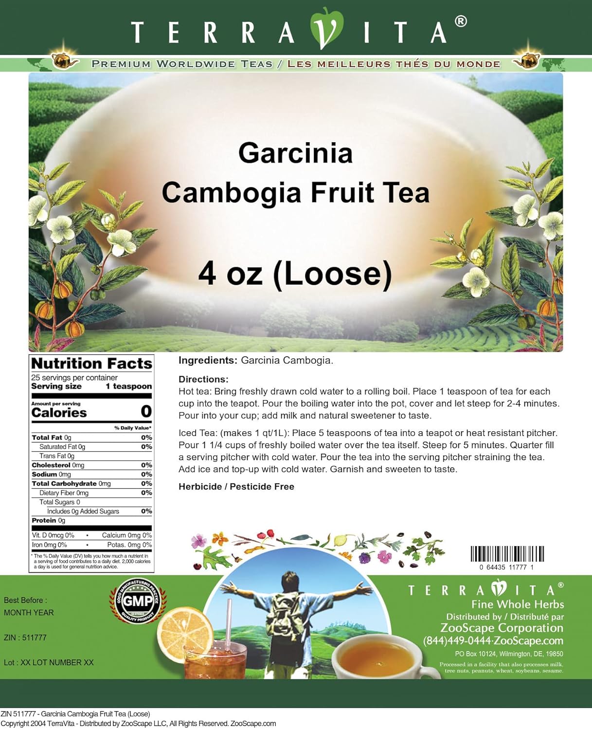 Garcinia Cambogia Fruit Tea (Loose) (4 oz, ZIN: 511777) - 3 Pack