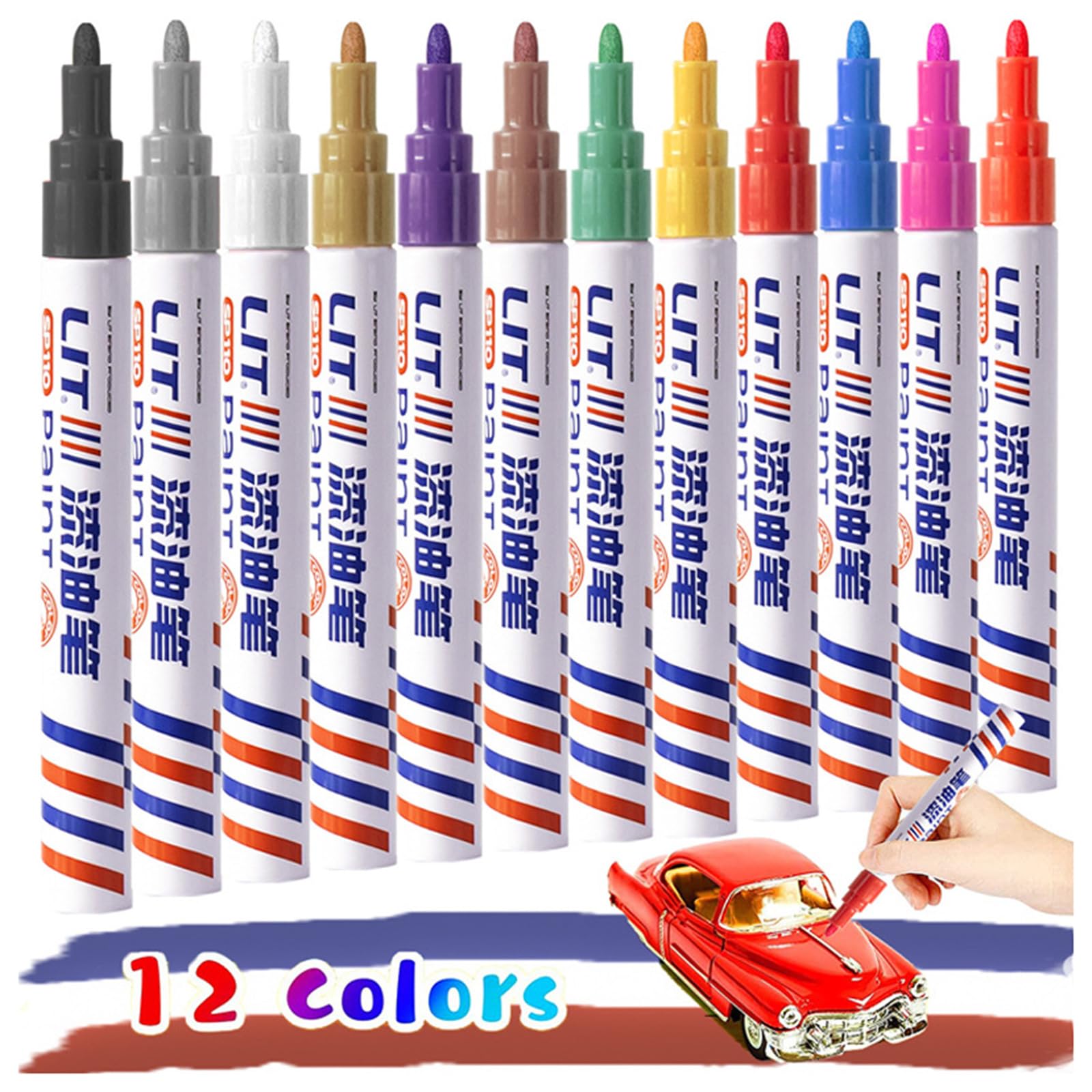 Pintura de neumáticos de larga duración de coche táctil lápiz pintura aceite impermeable a base de neumáticos restauración plástico herramienta