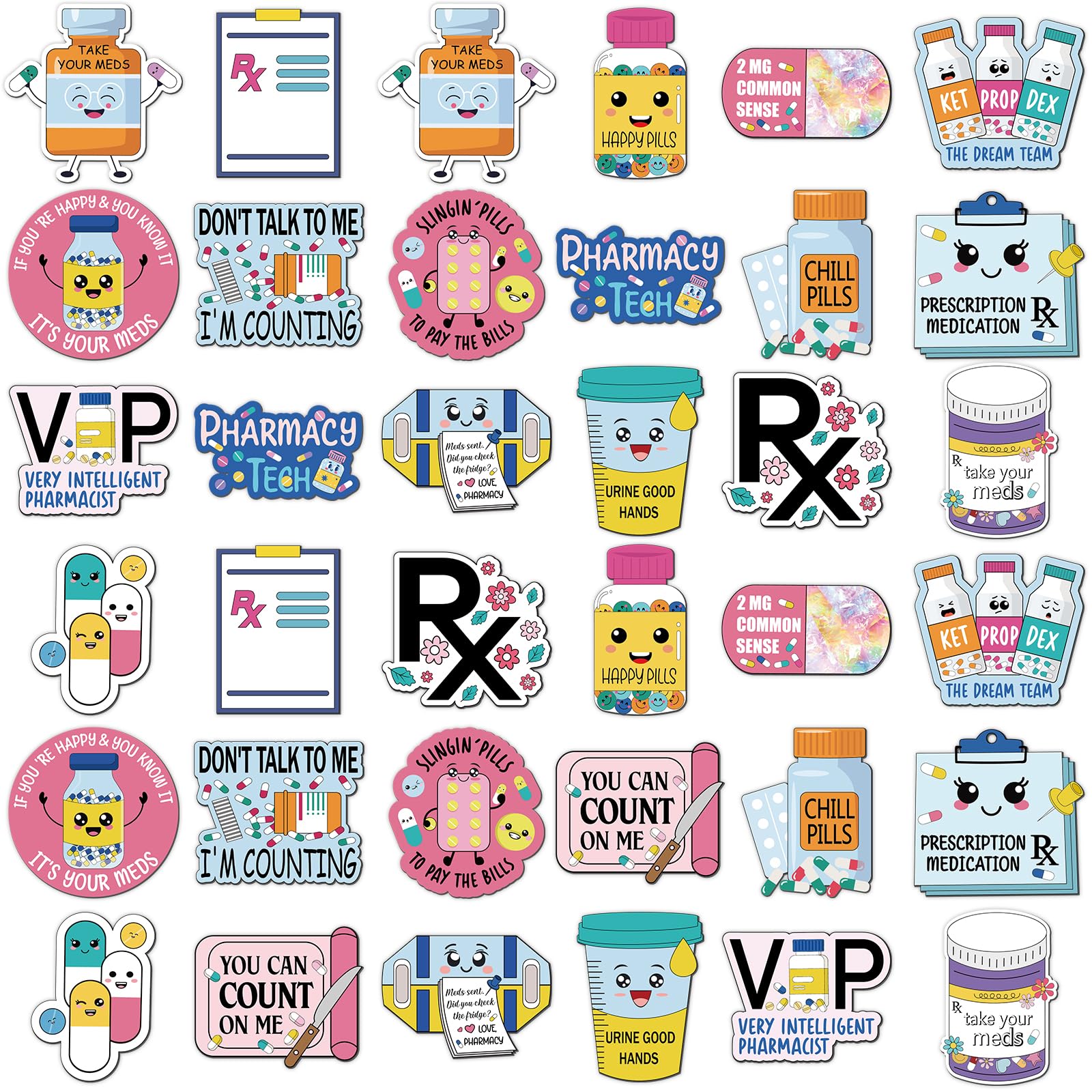 36 Pcs Pharmacy Gifts Magnets Pharmacy Technician Gifts