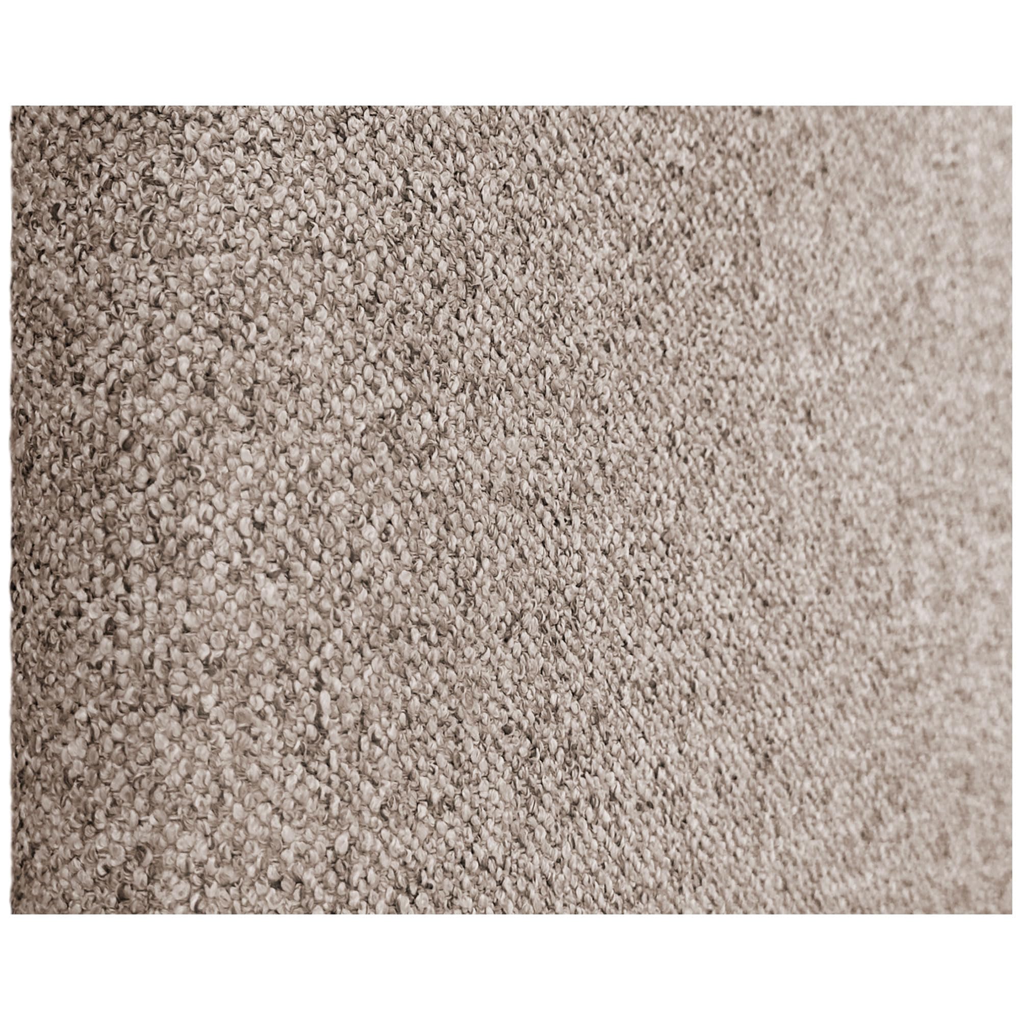 DHOME Tête de Lit Capitonnée Unie Arrondie en Tissu Aqualine avec Pieds pour Mur Têtes de Lit Acoustiques Absorbantes Tête de Lit Chambre à Coucher (Sable, 160cm)