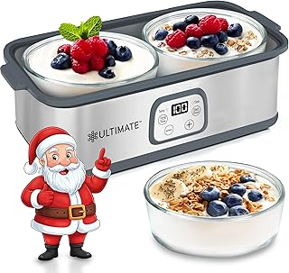 Ultimate Probiotic Yogurt Maker with Adjustable Time & Temp Control - Ma...