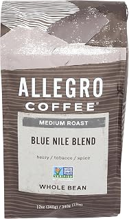 Allegro Coffee Blue Nile Blend Whole Bean Coffee, 12 oz