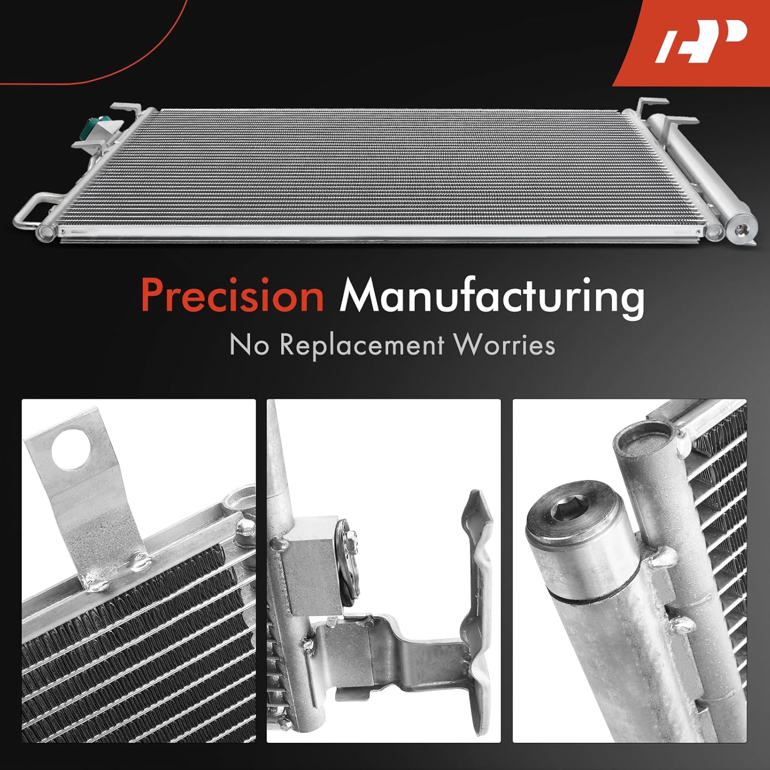 A-Premium Air Conditioning A/C Condenser Compatible with Mazda 6 2006-2007 L4 2.3L Turbocharged, Replace# GJYA6148ZA