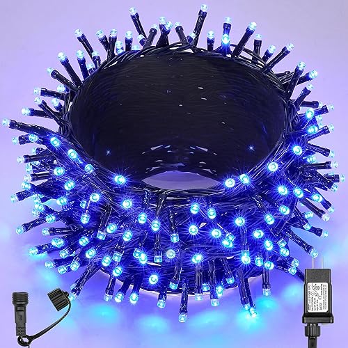 WBao Luces de Navidad para interiores y exteriores, 300 luces LED de 108 pies, súper brillantes con certificación UL, 8 modos de luz, temporizador,