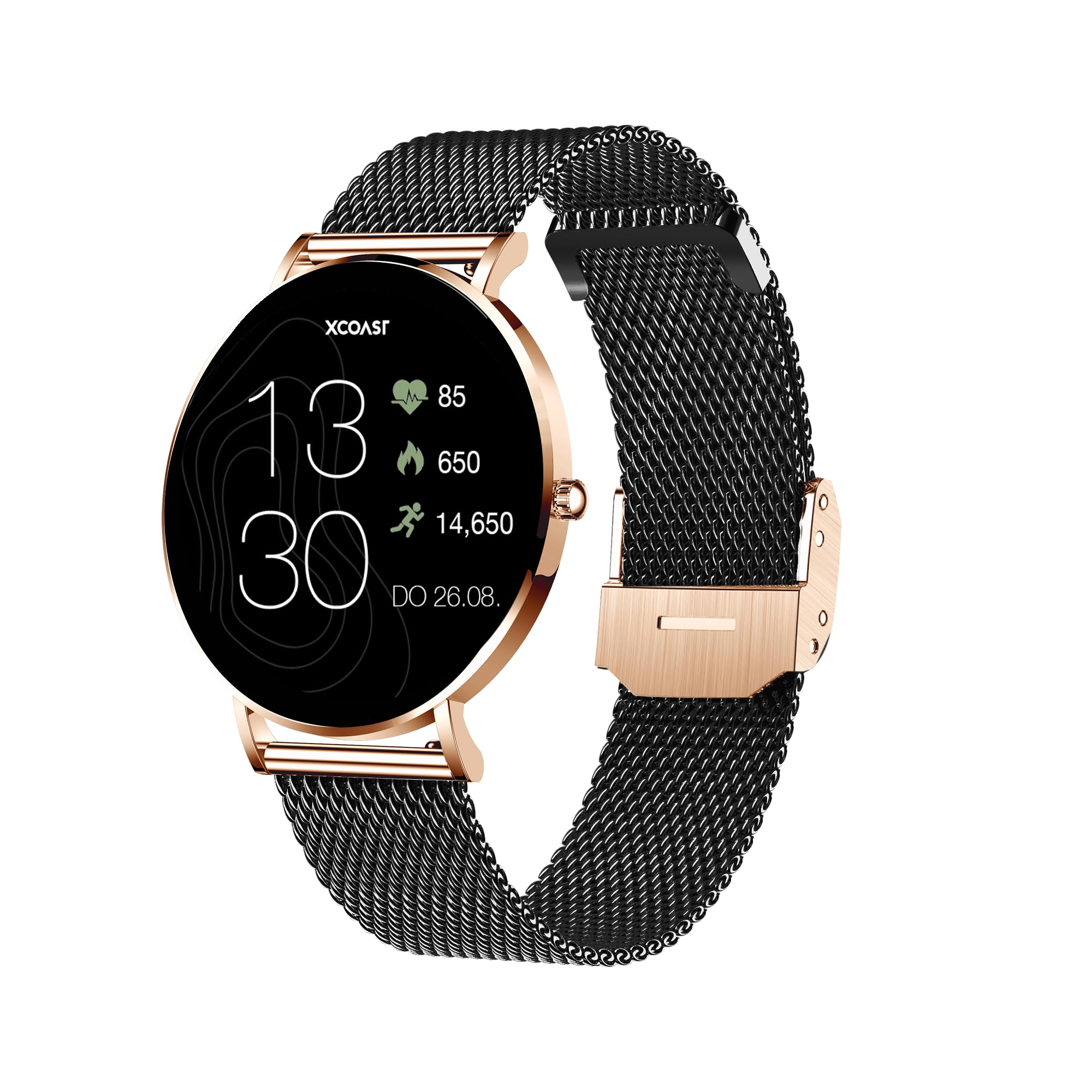 XCOAST SIONA 2 Damen Smartwatch wasserdicht IP68 Herzfrequenz 21 Sportarten 7 Tage Akku