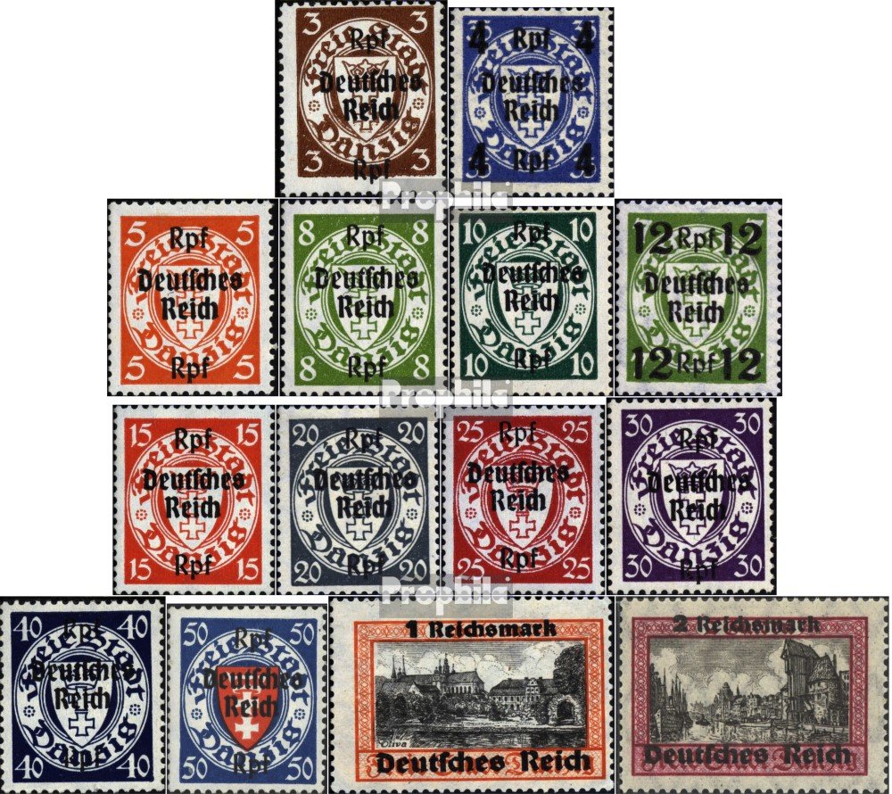 Empire Allemand 1923/1925 - Émission Complète Avec Des Ouvrages Et La Merveille Des Roses Sur Les Feuilles D Album Michel