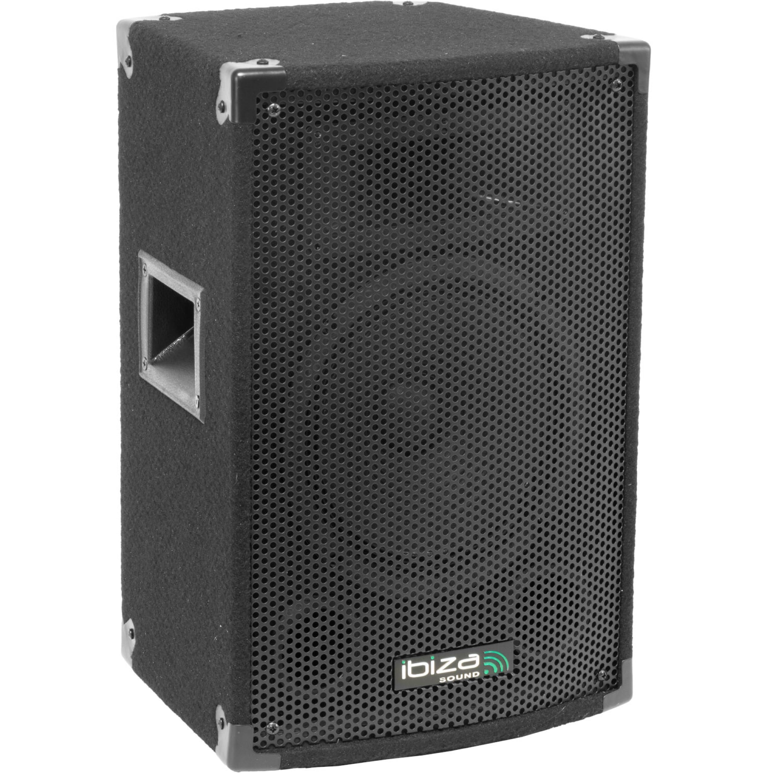 Ibiza - Pack Sono 1400W - 2 Enceintes DISCO8B 2X300W + Caisson Actif Ibiza SUB15A 800W + Pieds SS01B-MINI + Câbles -Soirée DJ Club Fête