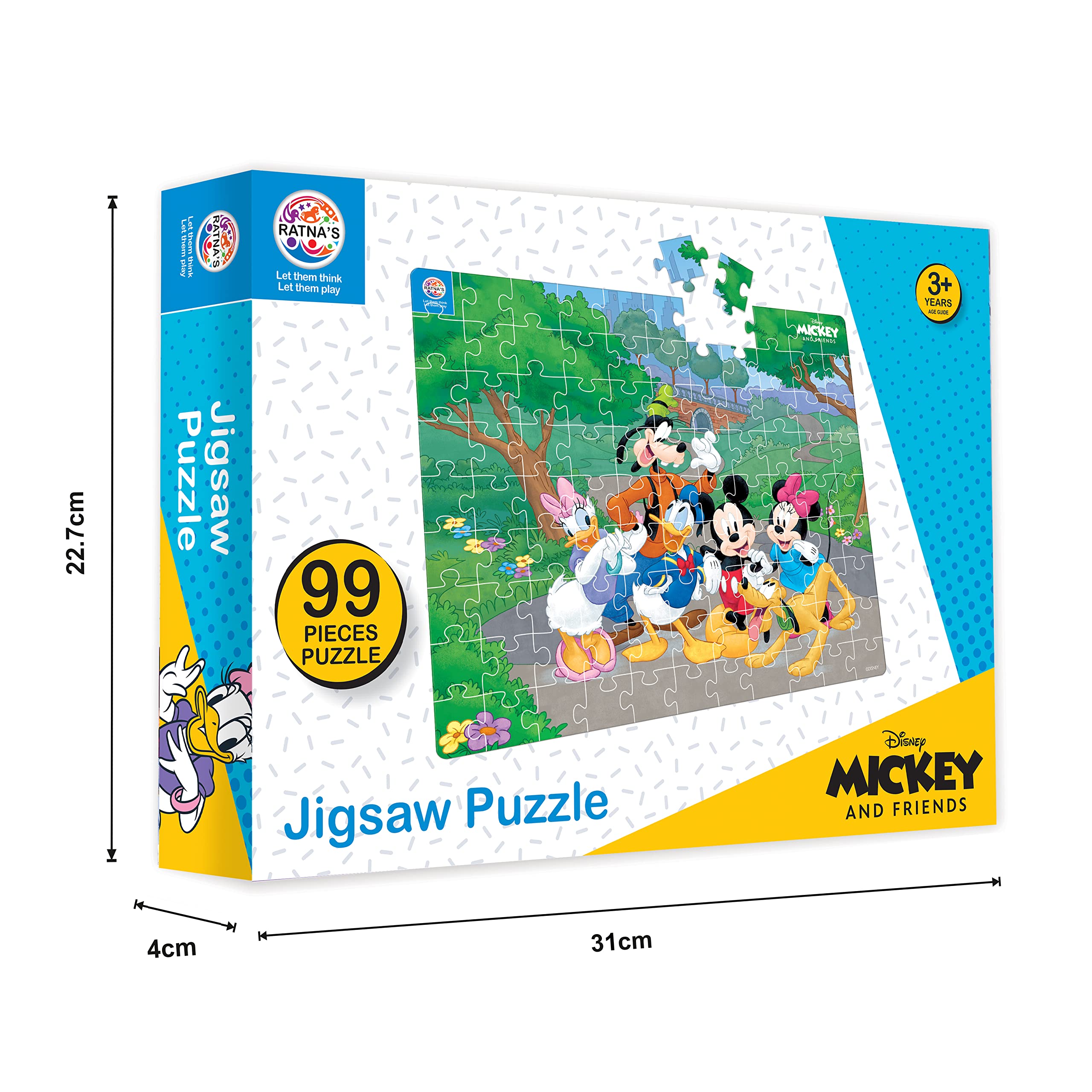 Mickey and Twenty Companions ジグソーパズル Buy Ratna's 99 Pieces Disney & Marvel Series Jigsaw Puzzle for
