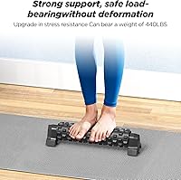 Vista 3 de Foam Roller with Stand, 21 inch Trigger Point Deep Tissue Massage Foam Roller with Suction Cup,Medium Density Grid Bracket Foam Rollers, Myofascial