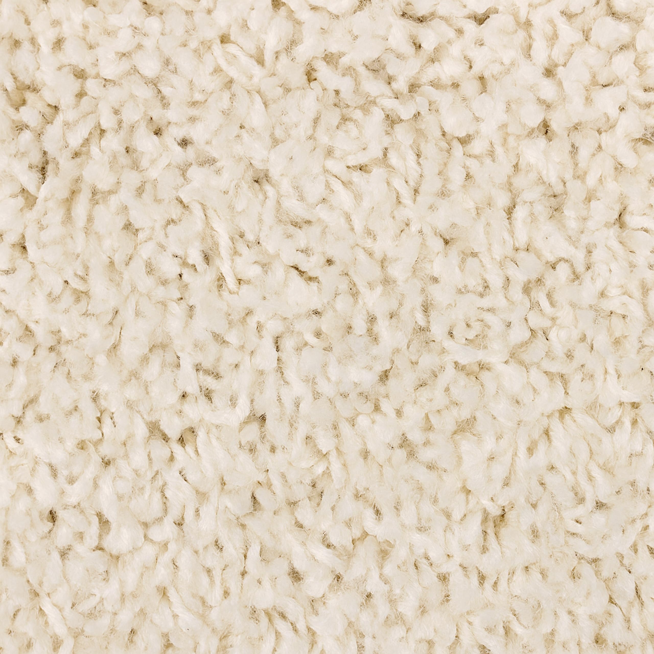 Teppich-Traum Moderner Shaggy Teppich Hochflor Uni Creme 140x200 cm
