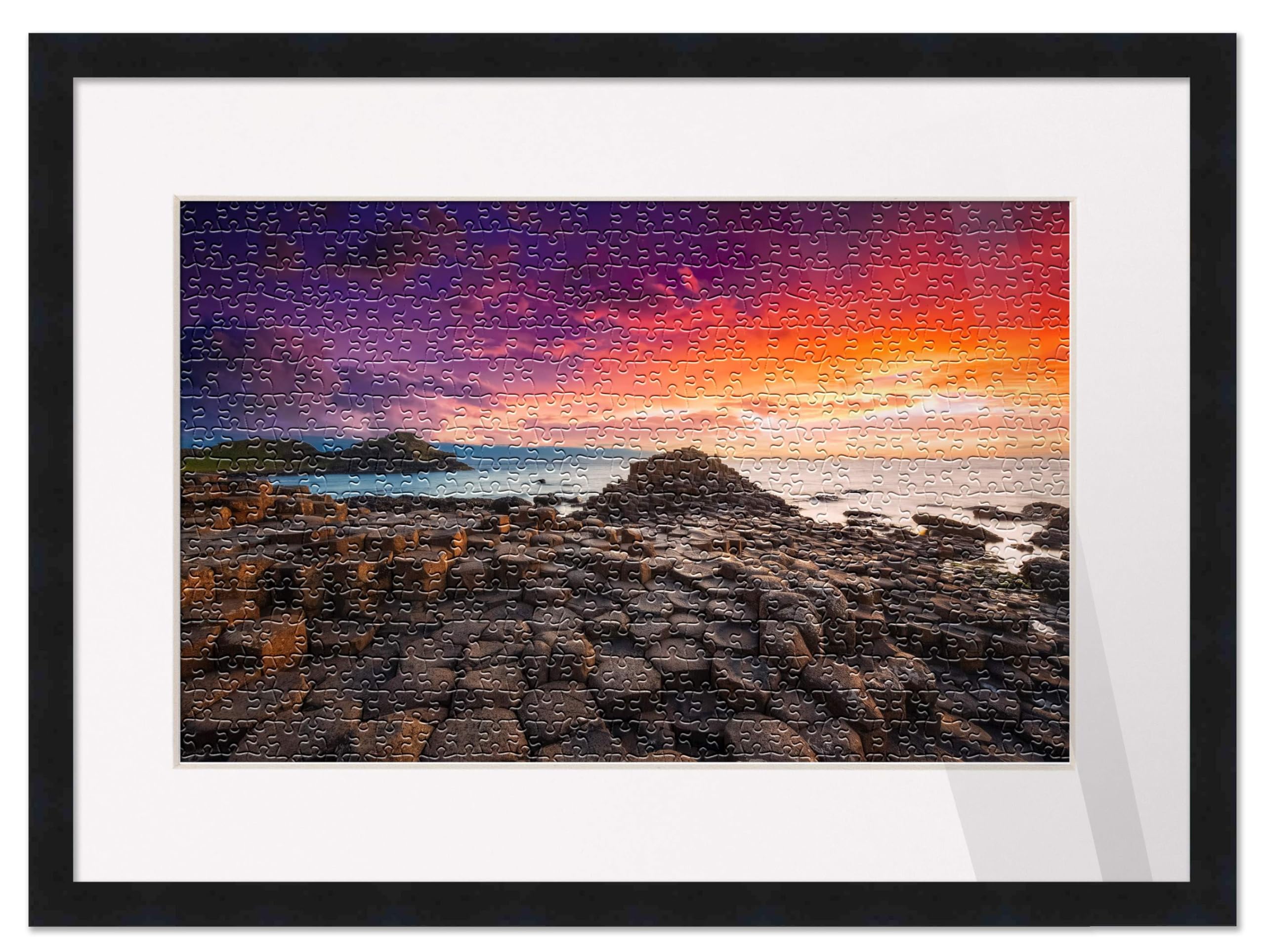 Amazon.com - 18x22 Frame Matted to Display 16x20 Puzzle with Peel