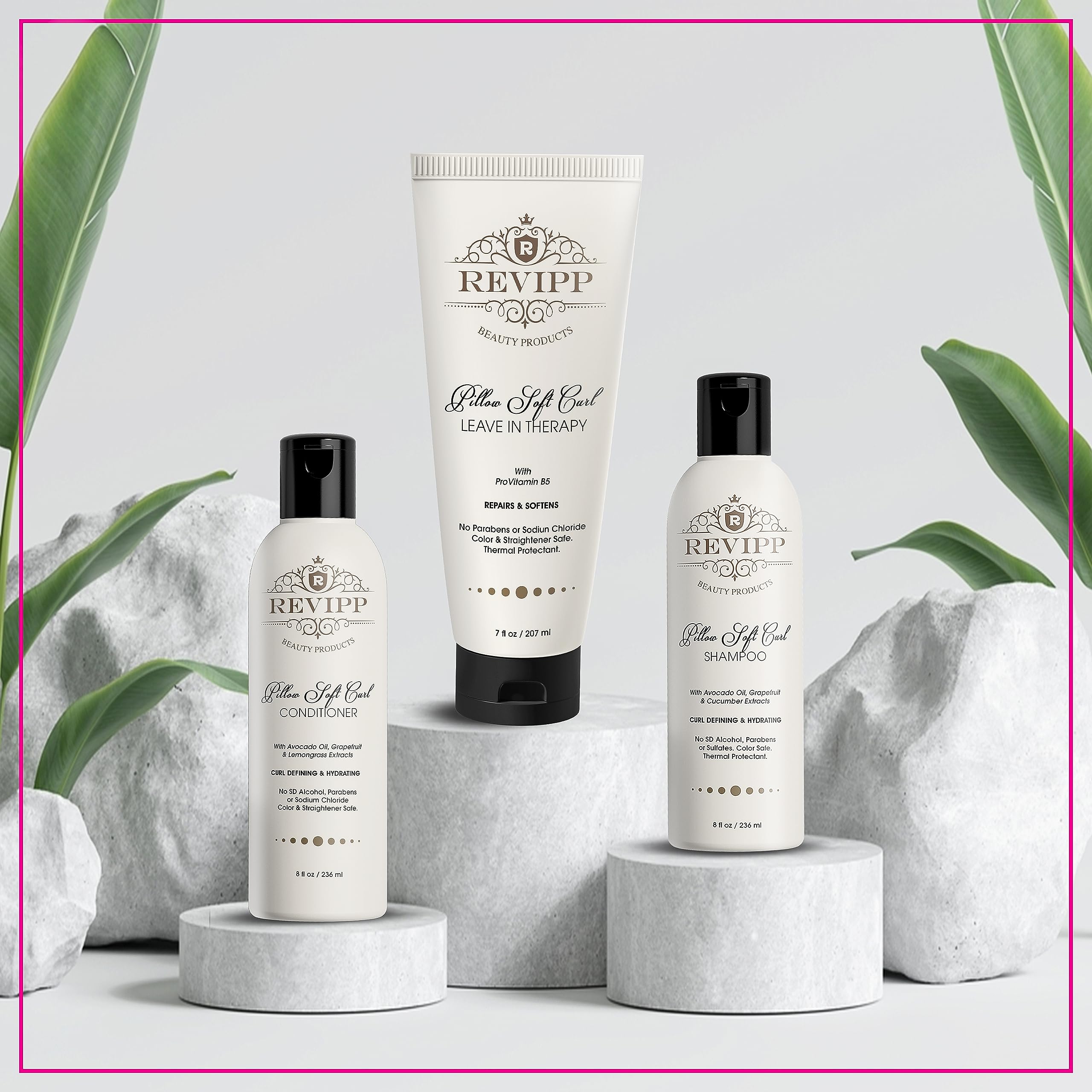 REVIPP Complete Hair Therapy Bundle: Shampoo, Conditioner & Leave-In Treatment - Restore, Strengthen, and Nourish Your Hair