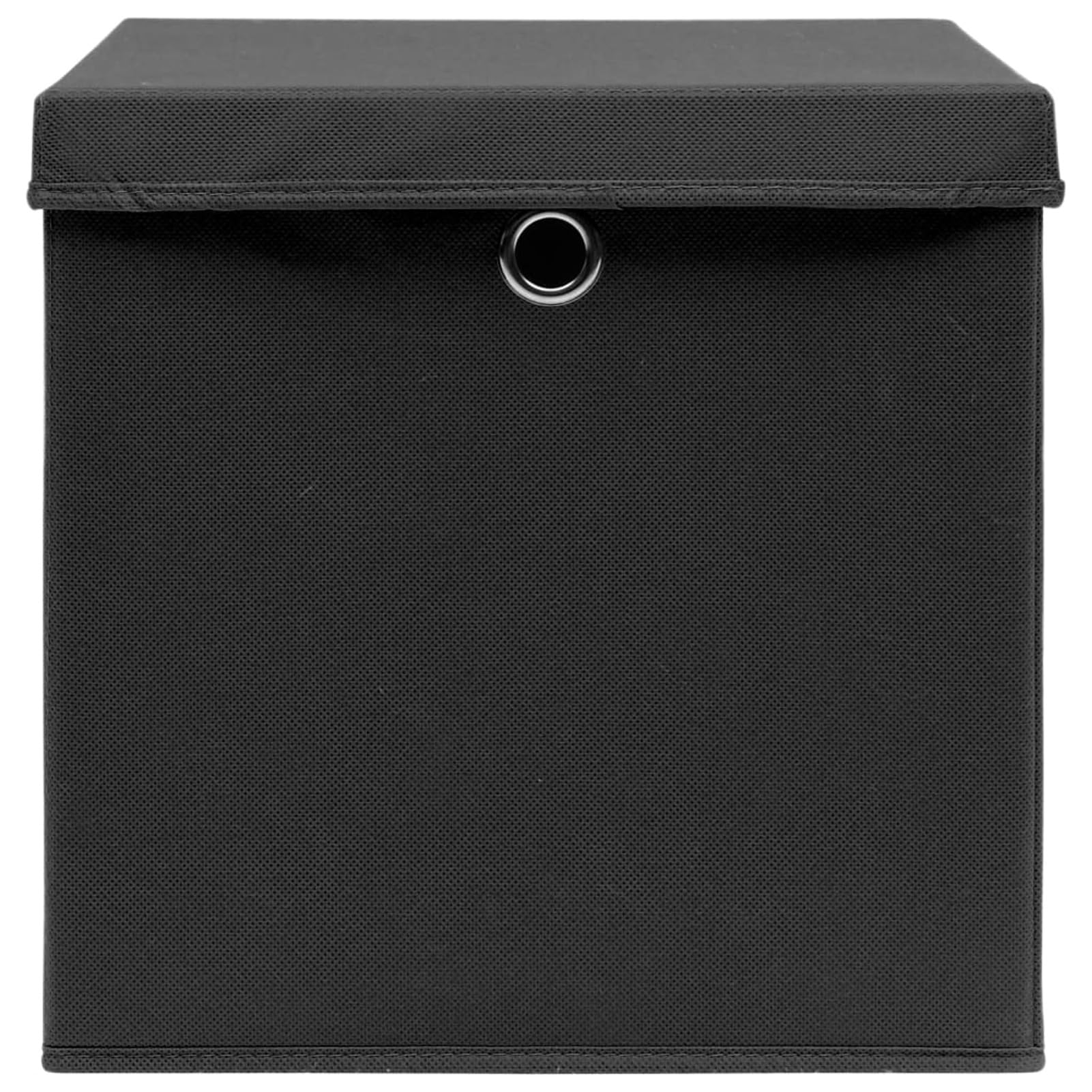 ShGaxin Aufbewahrungsboxen mit Deckeln 10 STK Spielzeugkiste, Aufbewahrungskiste, Kleideraufbewahrung, Kleideraufbewahrung & Organisation, 28x28x28 cm Schwarz
