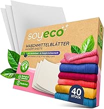 Wash Strips Pack of 40 - Up to 80 Washes | Ultra Concentrated Laundry Detergent Sheets, Water Soluble, for Colourful & White Washes, Cold & Hot Washing, Travel Friendly, Easy Dosage