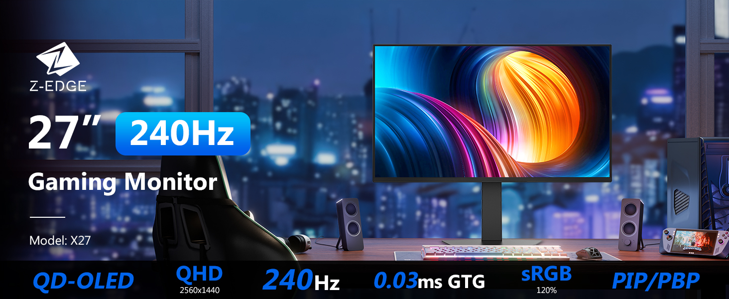 Product Title: Z-EDGE INFINYX Series X27 27 Inch OLED 2K QHD 1440p