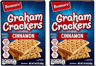 Benton's Naturally Flavored Cinnamon Graham Crackers - 2 Boxes (14.4 oz)
