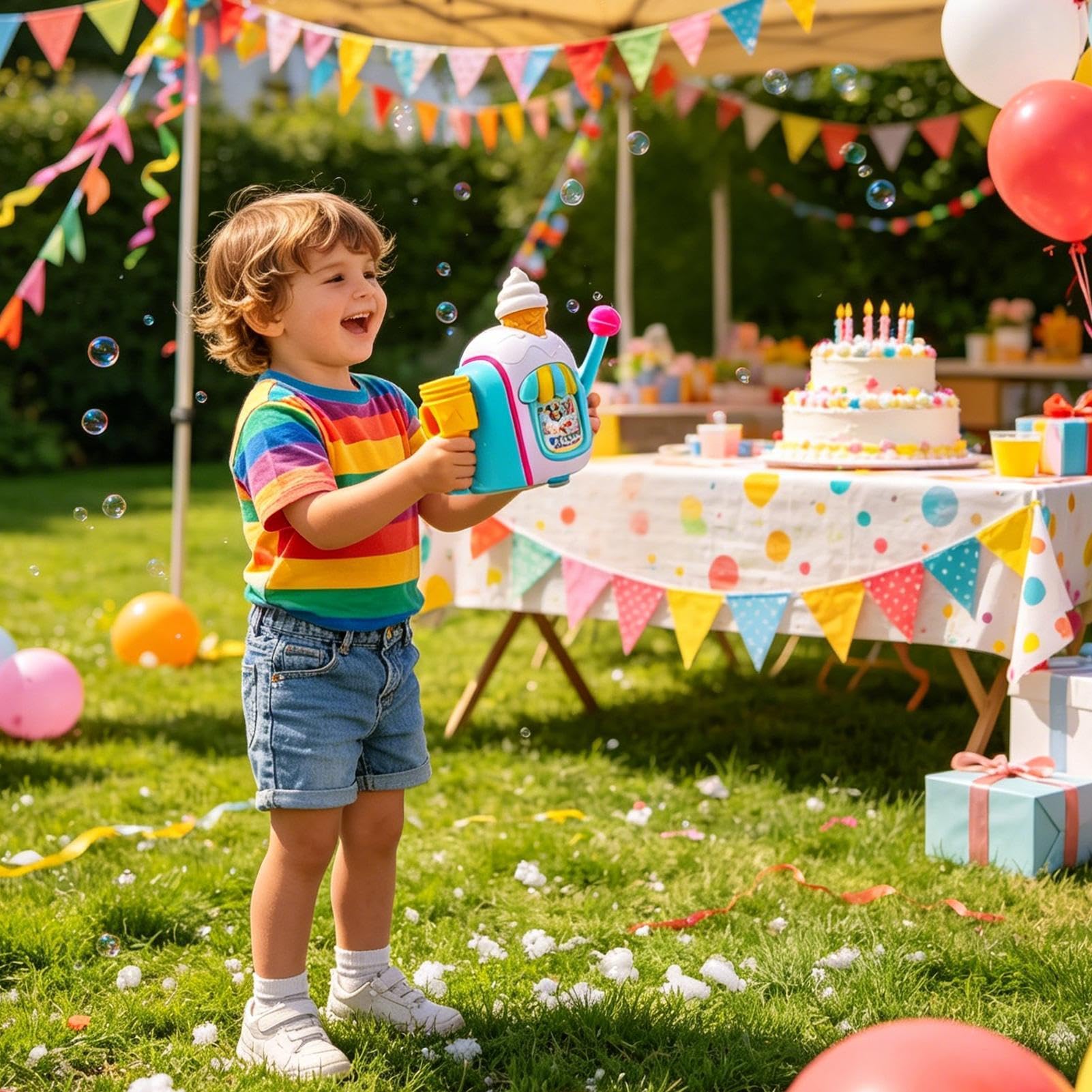 Macchina Delle Bolle Giocattoli Da Bagno A | Giocattoli Da Bagno Con Macchina Bolle Per Feste Di Compleanno, , Piscina All'Aperto, Casa, Bagno E Sala Giochi