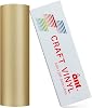 Ant PVP 9.5 inch Width Shimmer Glitter Smart Matless Vinyl 9.5inch x 20ft, Gold Compatible with Cricut Joy Xtra Create Decals Stickers & More All-Weather & Fade-Proof Ideal for Outdoor Use
