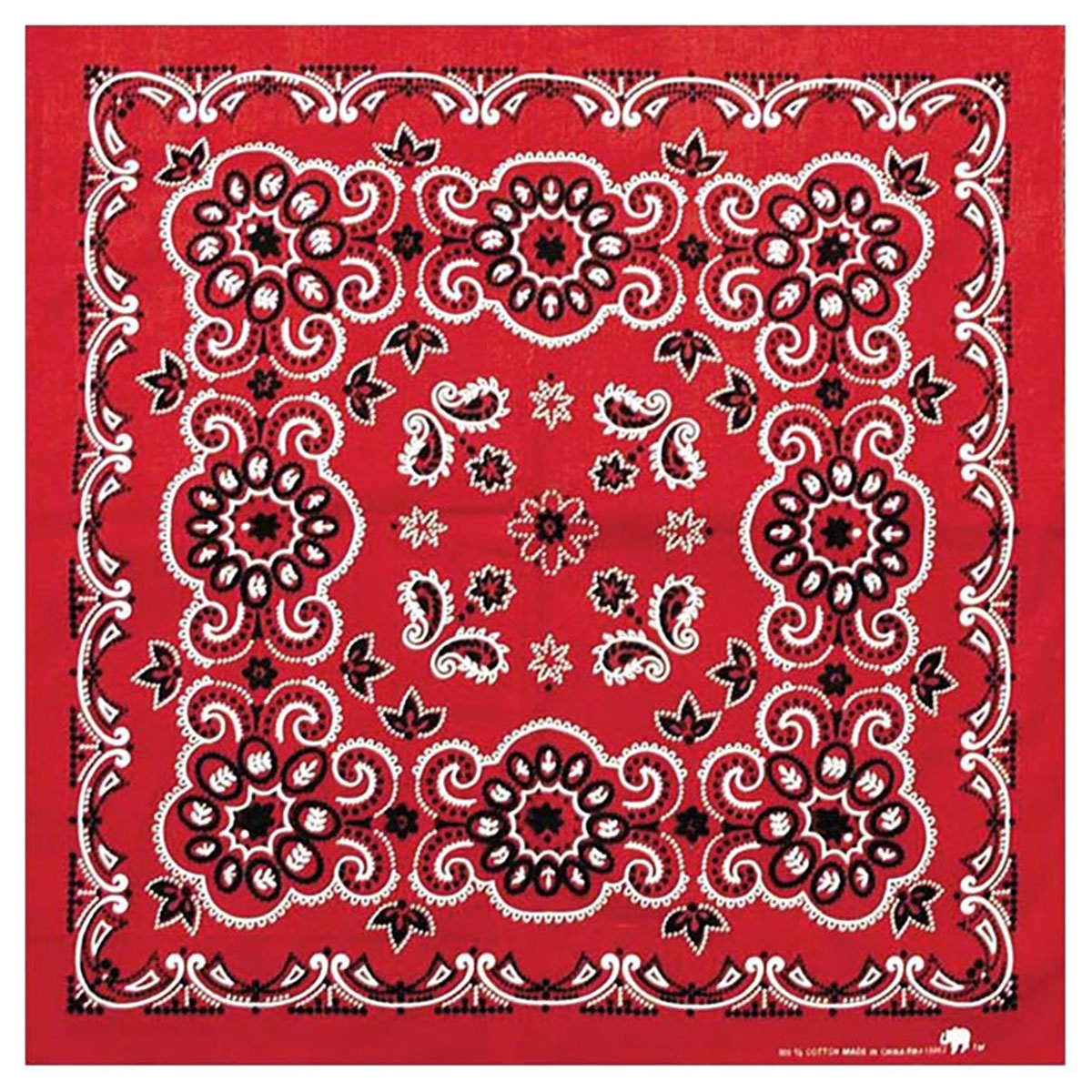 Texas Paisley Bandana Red