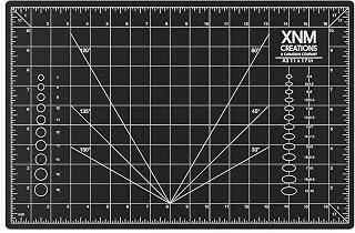 XNM Premium Self-Healing Cutting Mat 12x18 A3 - 3-Layer PVC, Dual-Sided Metric/Imperial Grids for Crafts, Sewing, Quilting