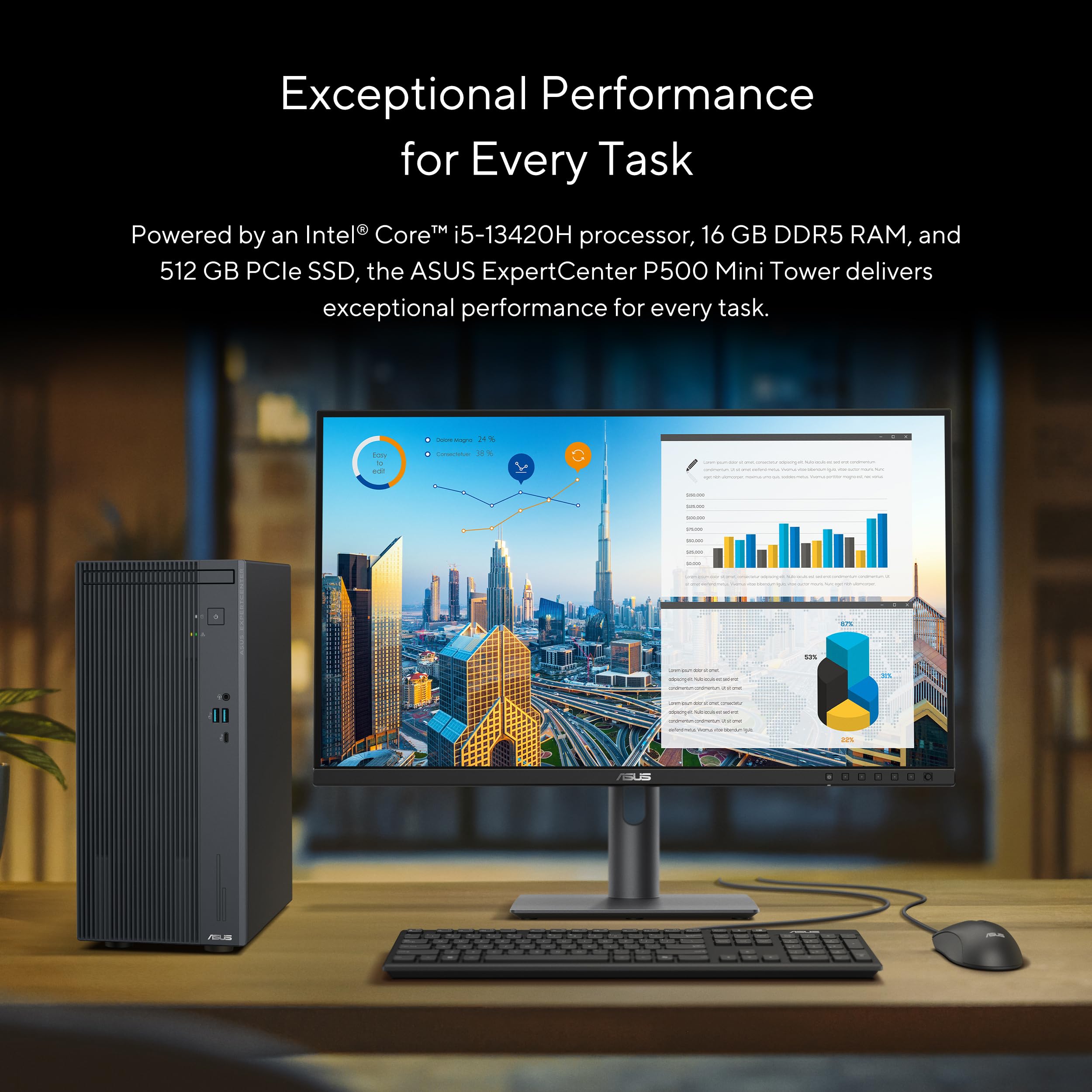Amazon.com: ASUS ExpertCenter P500 Mini Tower Desktop, Intel Core