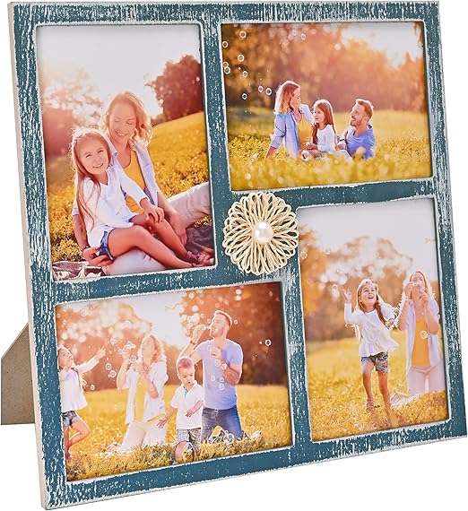 MONT PLEASANT Collage Picture Frame 5x7 4Opening Rustic