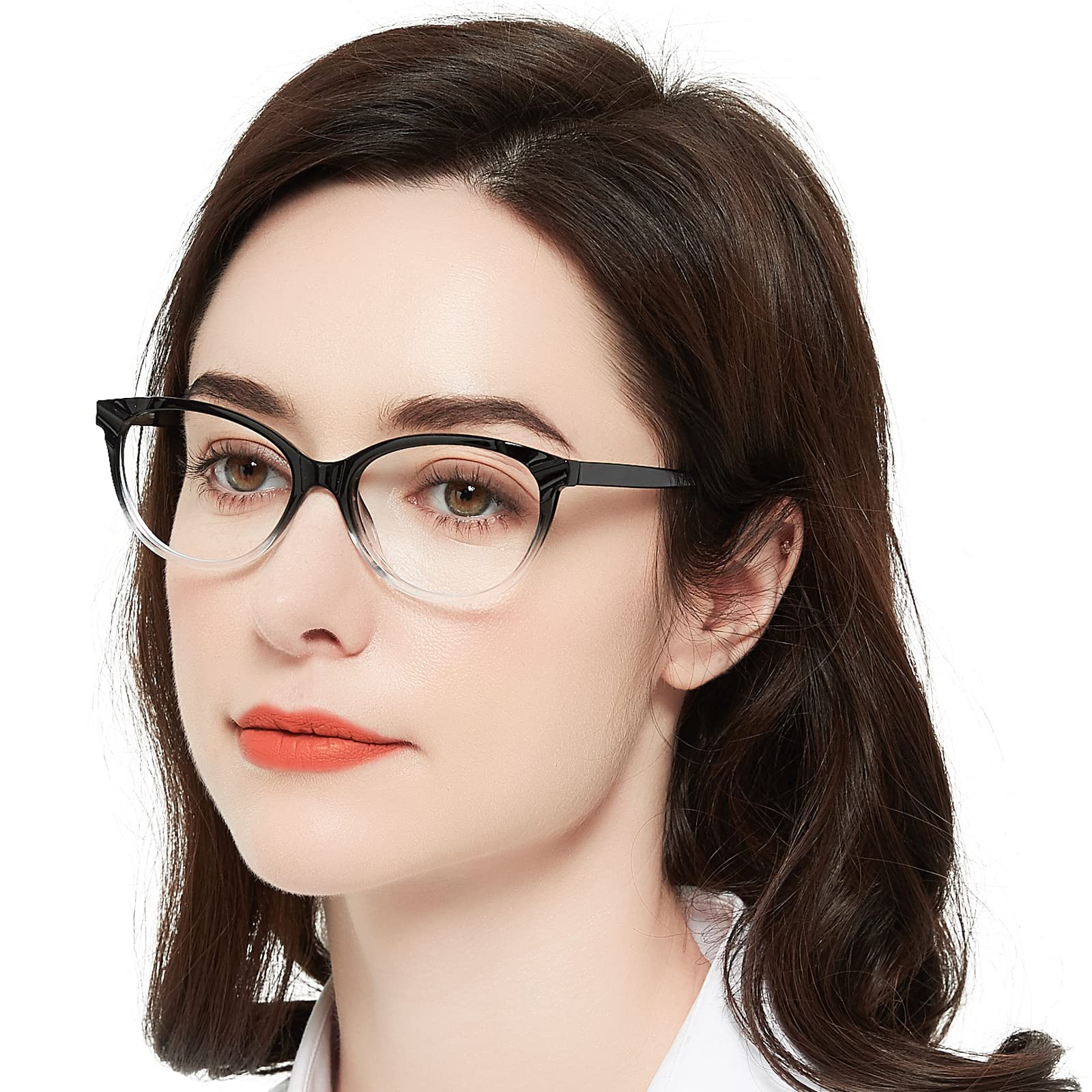 WEMOOTANTS Clear Reading Glasses Women Stylish Round Readers 1.0 1.25 1.5 1.75 2.0 2.25 2.5 2.75 3.0 3.5 4.0 5.0 6.0