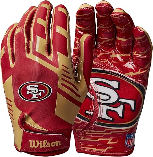 Miniatura 10 de WILSON NFL - Guantes de fútbol americano con ajuste elástico, para jóvenes