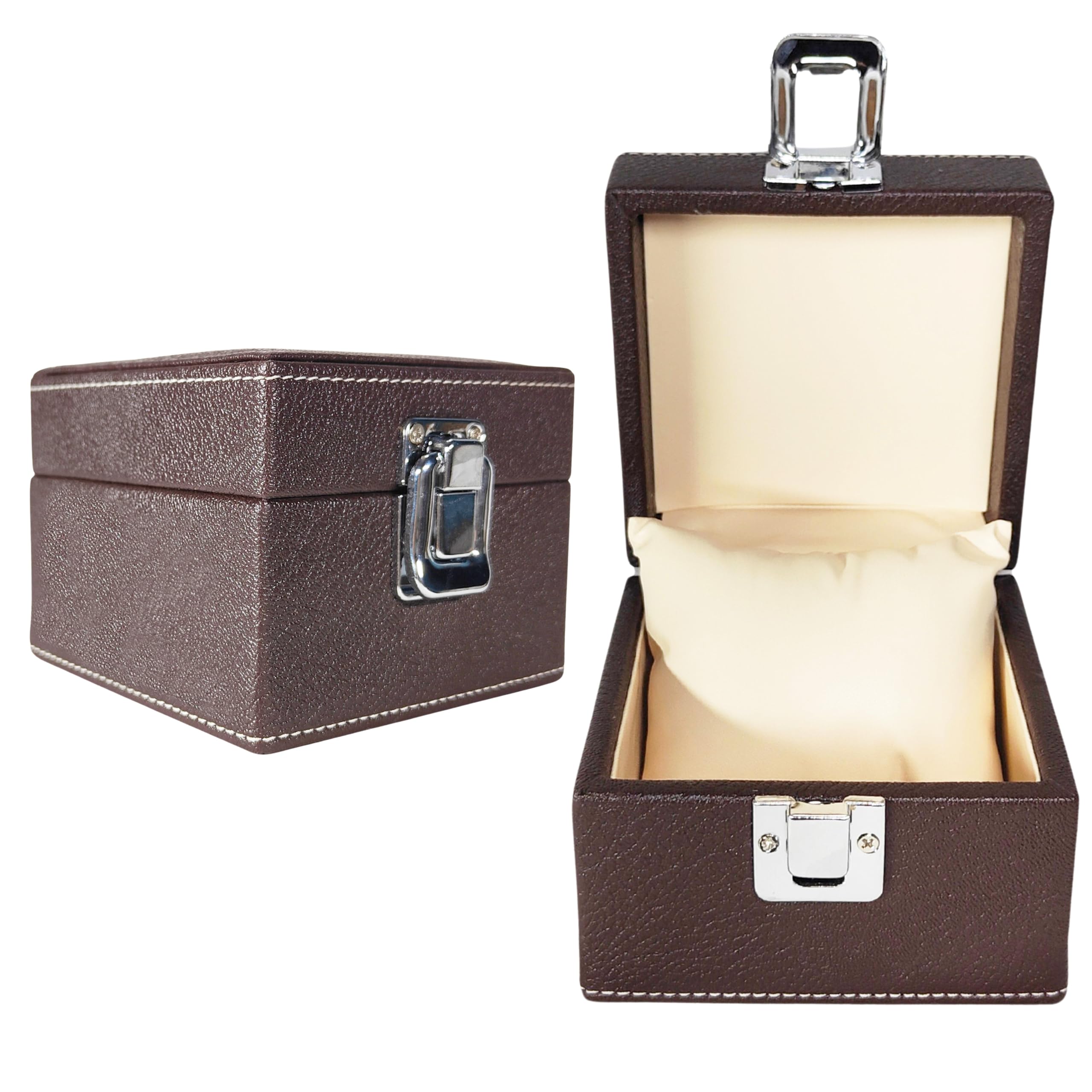ZAFCO Watch box organizer for men and women single slot premium luxury Genuine Leather Wristwatch Display Case Portable for organizer travelling Gift bracelete watch jwellery Box 1 Unit (B0D9JQDCRS) Amazon Price History, Amazon Price Tracker