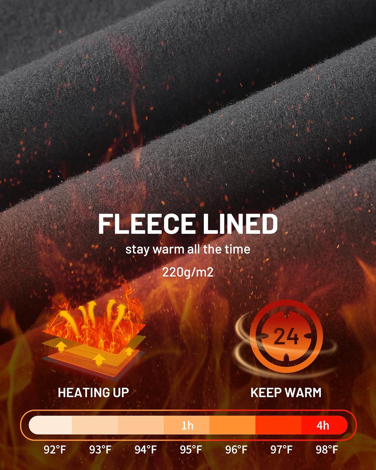 Runhit Youth Boys Compression Thermal Shirt Long Sleeve Fleece Base Layer Undershirt for Football Baseball Soccer Basketball - Image 5