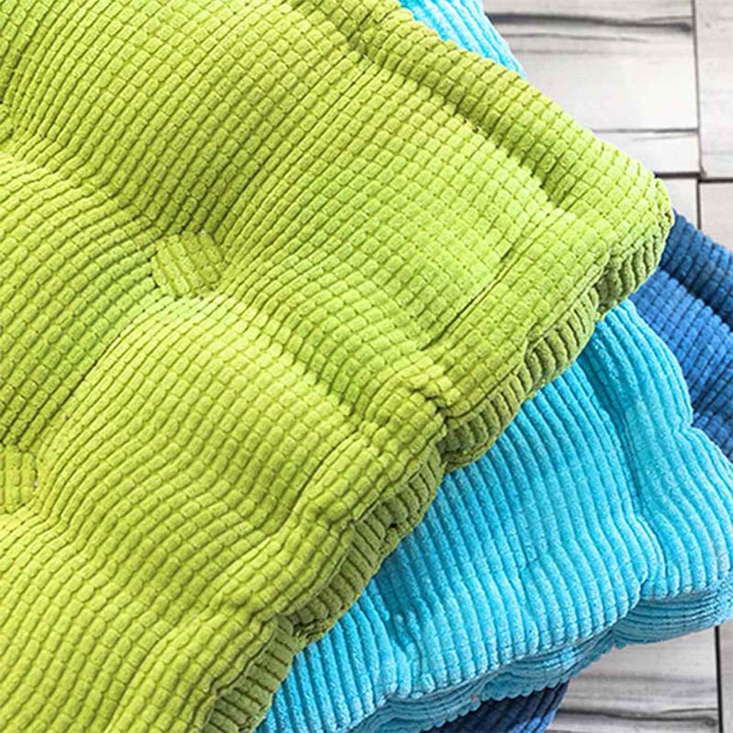 Cuscino rialzista spesso 10 cm, in cotone, quadrato, per casa, ufficio e auto, per uso interno ed esterno, grigio scuro (50 x 50 x 10 cm)