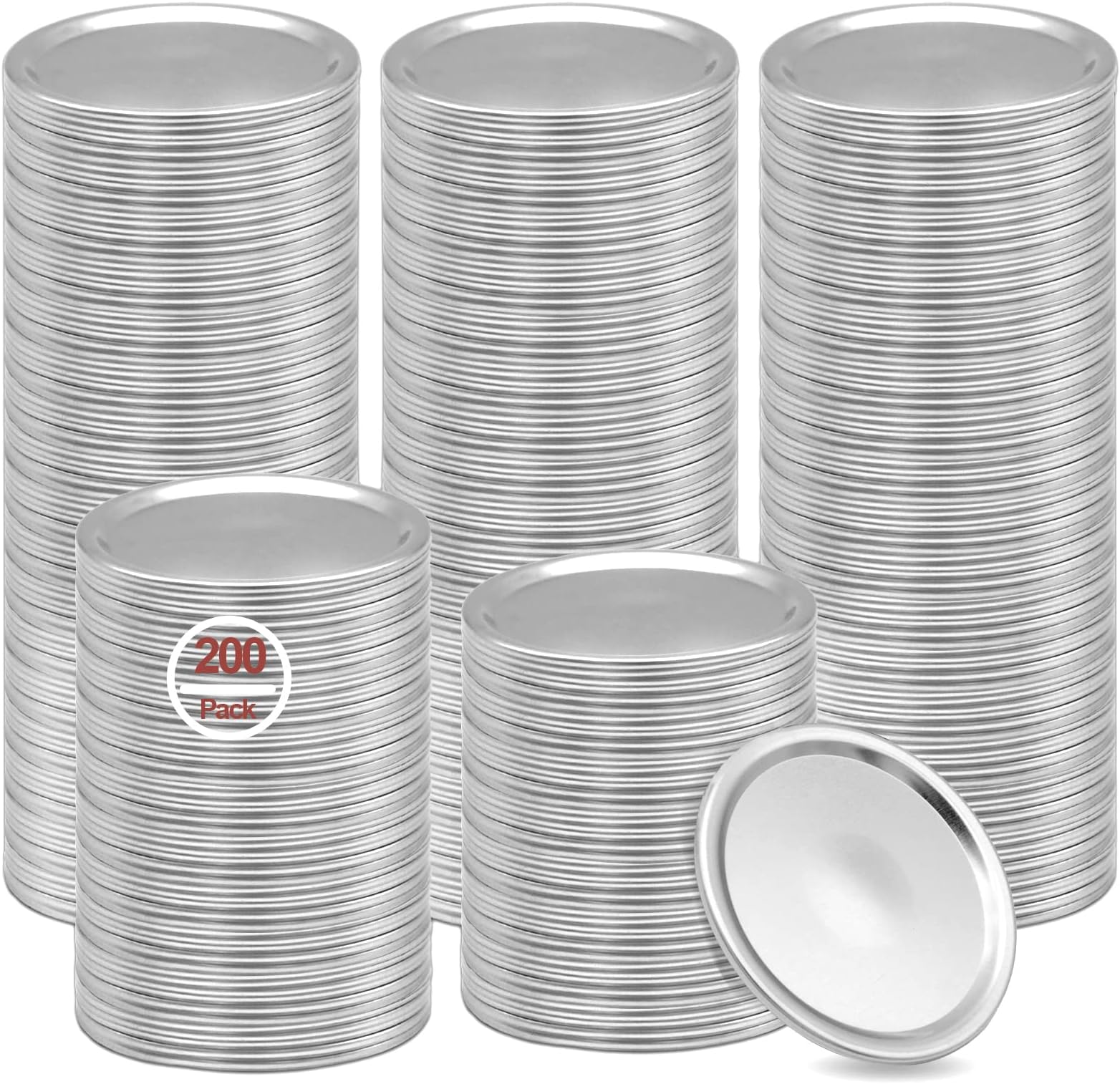 Amazon.com: Kerr Regular Mason Jar Canning Lids, 96 lids, (8 dozen ...