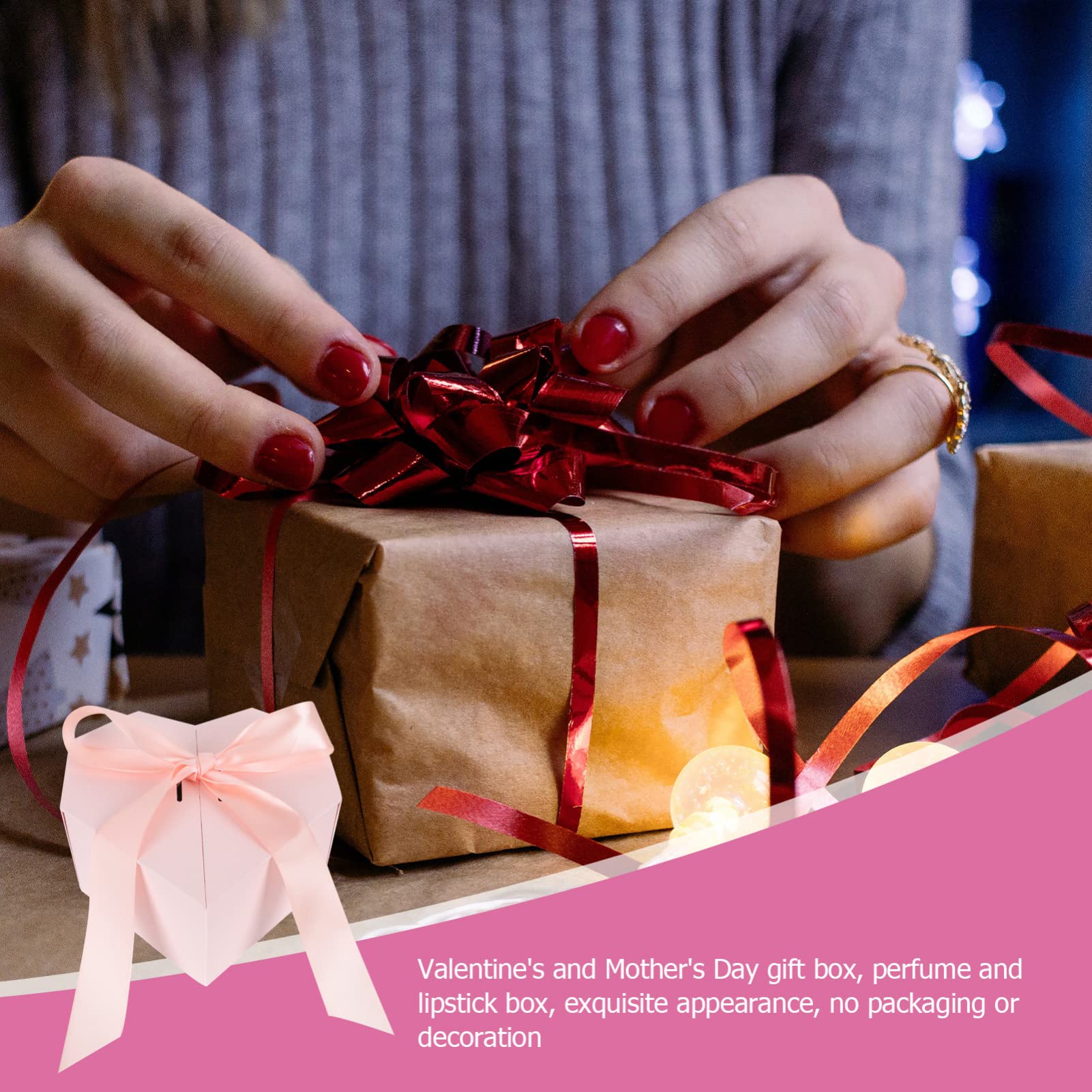 Cabilock 2stücke Herzform Geschenkschachtel Premium Kreative Aufbewahrungsbox Für Hochzeiten Geburtstage Und Valentinstag Romantisches Design Leicht Und Mit Tragetasche