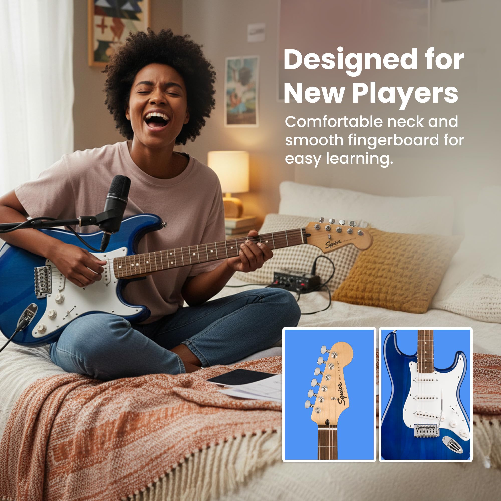 Amazon.co.jp: Fender Squier ソニック ストラトキャスター