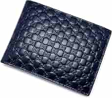 GUCCI マネークリップ　ネイビー　二つ折り財布　メンズ　レザー　マイクロシマ Amazon | グッチ GUCCI アウトレット マイクログッチシマ レザー