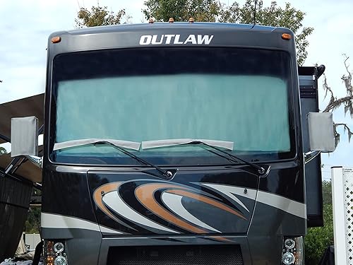 Miniatura 8 de Un juego de 2 fundas de limpiaparabrisas de autocaravana, protectores de limpiaparabrisas de caravana, fundas para limpiaparabrisas de RV (33